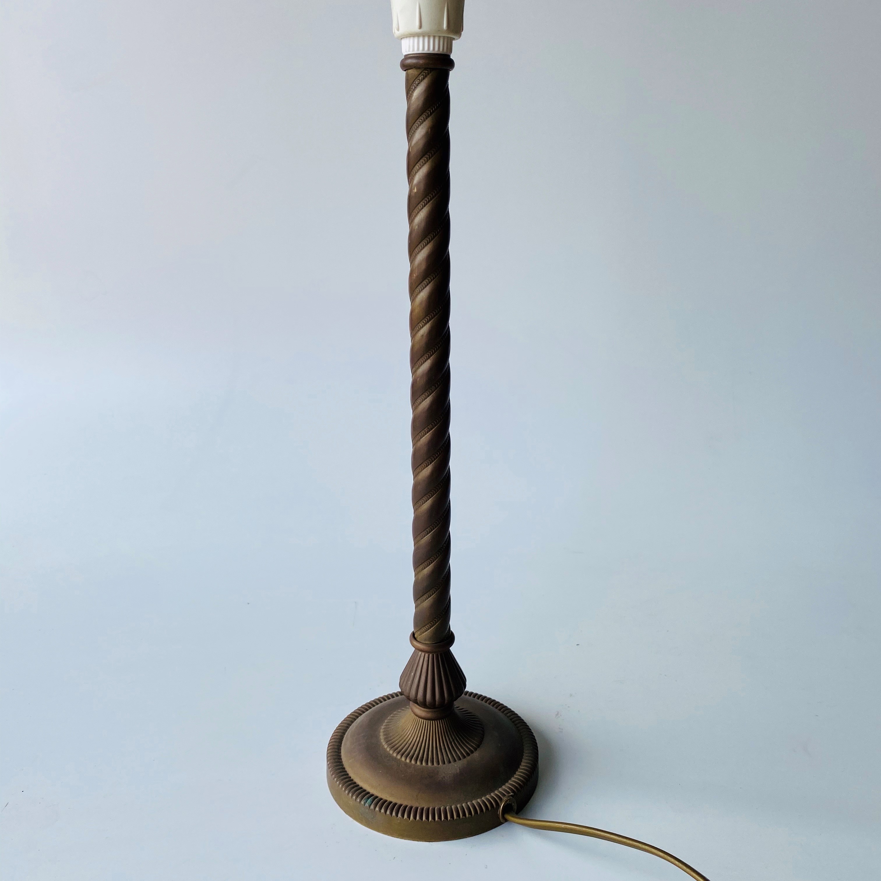 LAMP, Base (Table) - Brass Barley, Twisted
